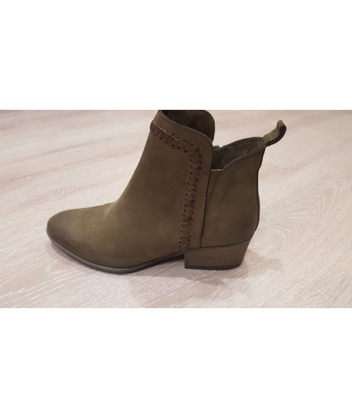Bottines kaki femme