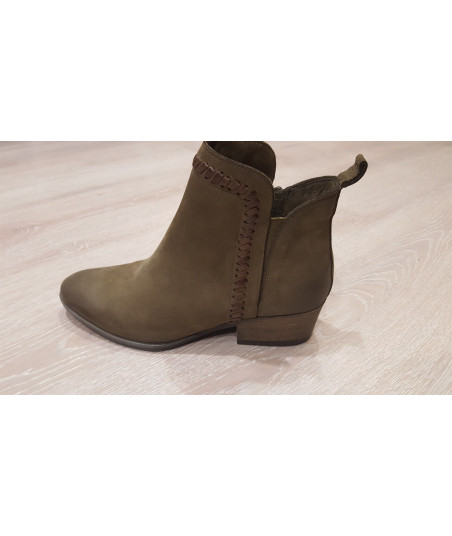 Bottines kaki femme