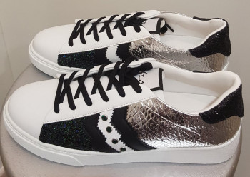 Sneakers à paillettes femme