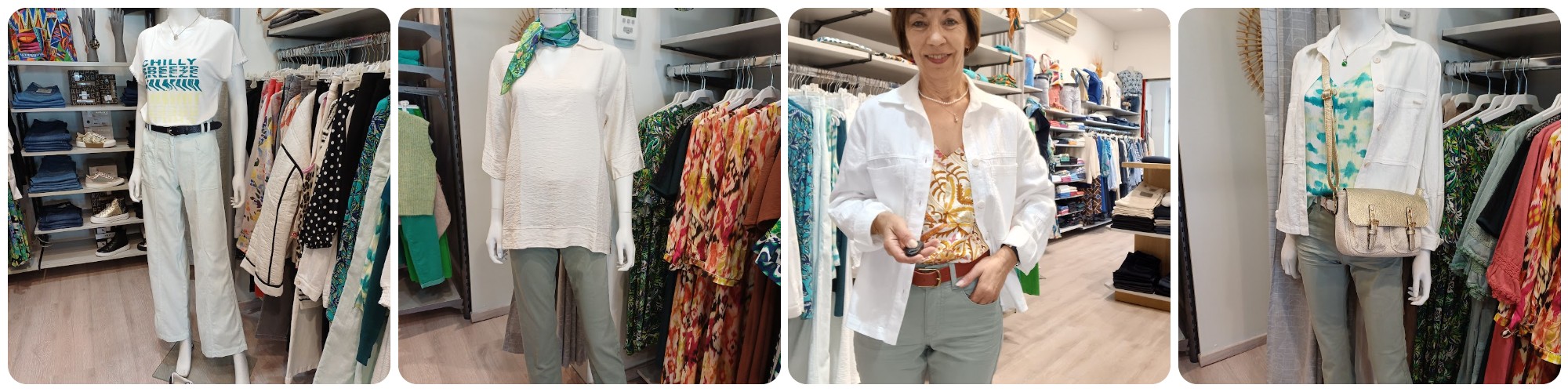 Looks pantalon vert